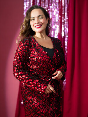 AMI00917 Sequin light coat