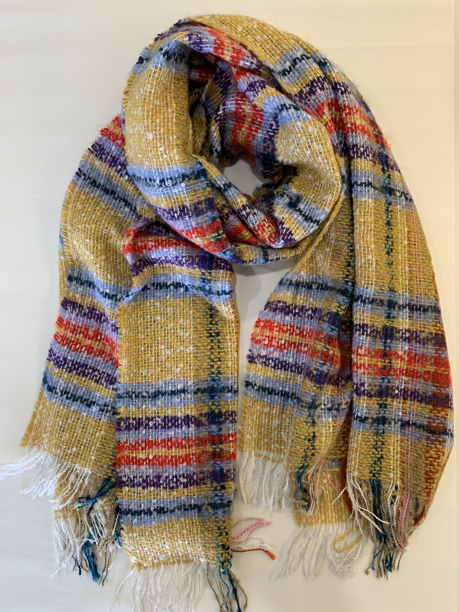 Multicoloured winter scarf
