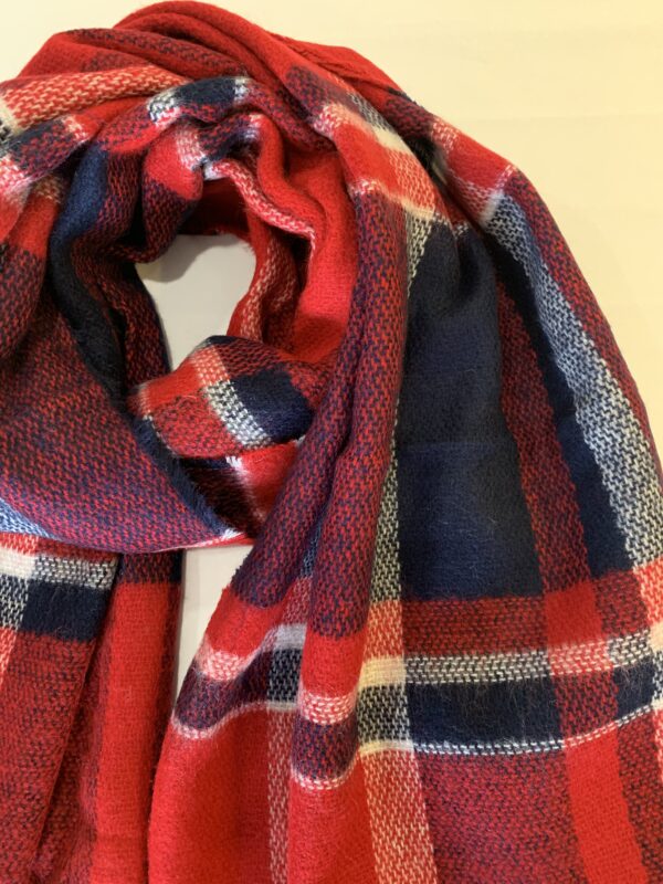Multicoloured winter scarf