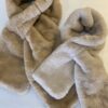 Faux fur winter scarf