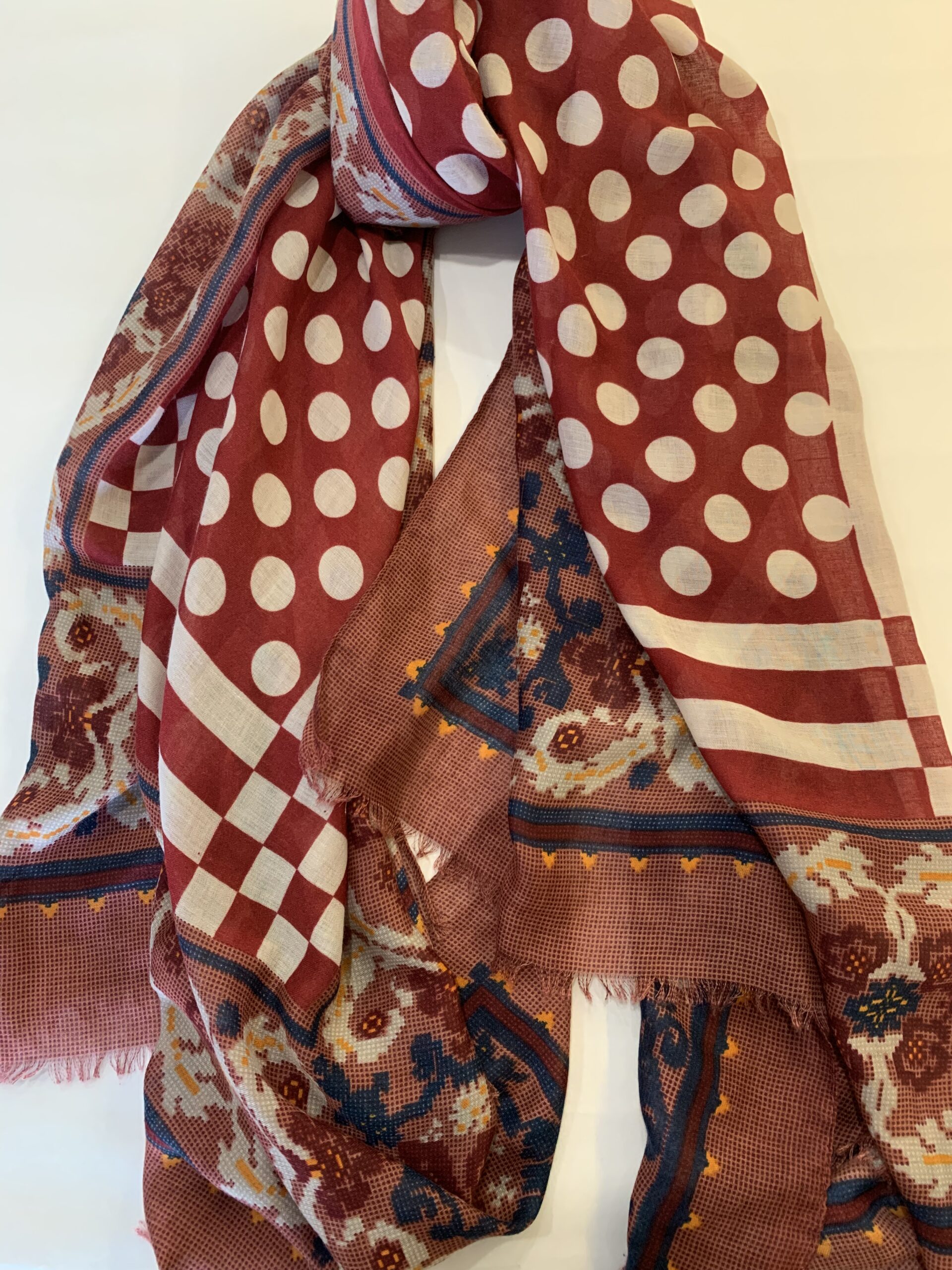 Faux fur scarf Multicoloured