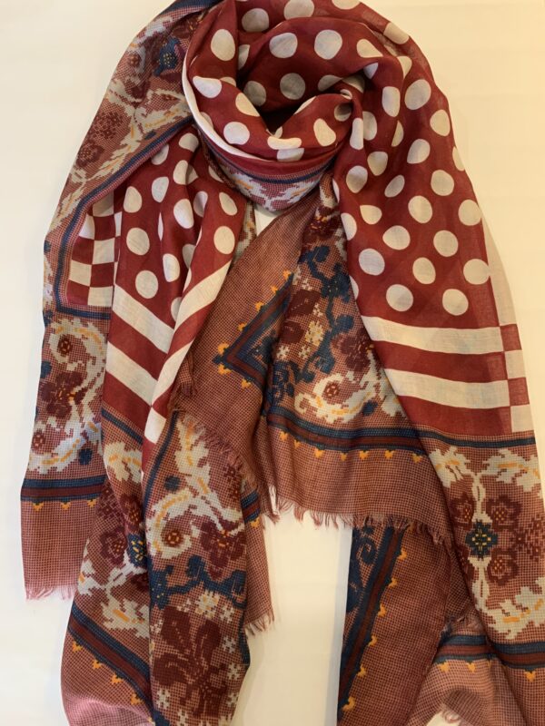 Faux fur scarf Multicoloured