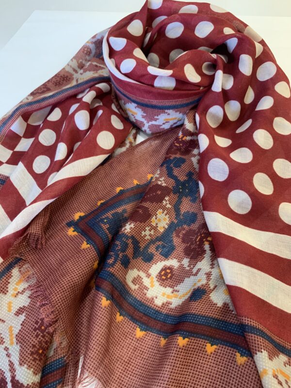 Faux fur scarf Multicoloured