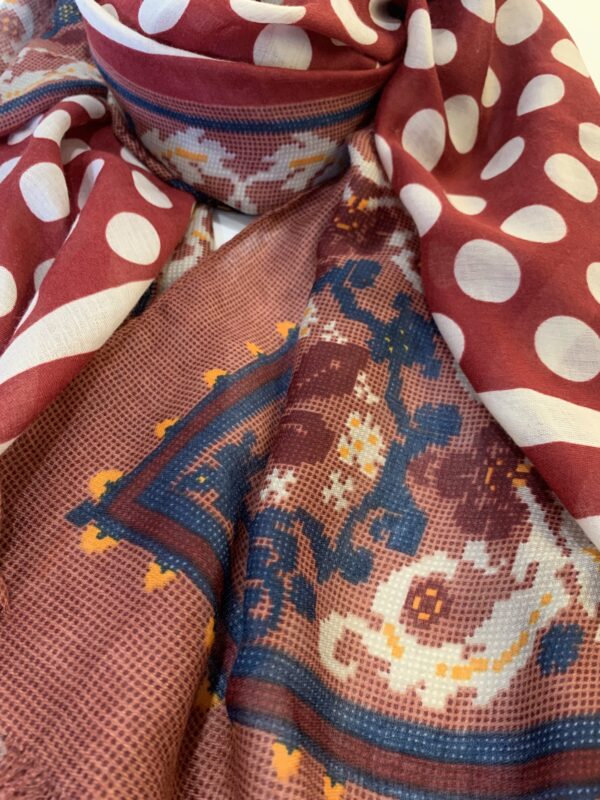 Faux fur scarf Multicoloured