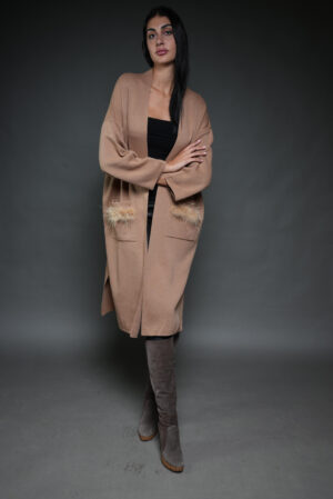 Textile cardigan