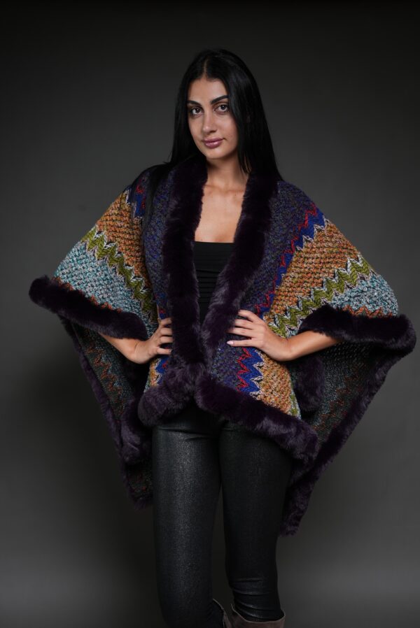 Cape wrap purple