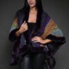 Cape wrap purple