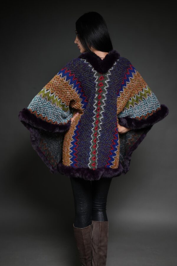 Cape wrap purple
