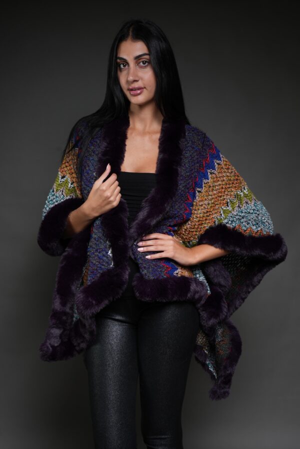 Cape wrap purple
