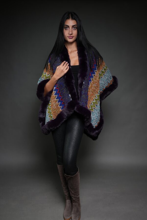 Cape wrap purple
