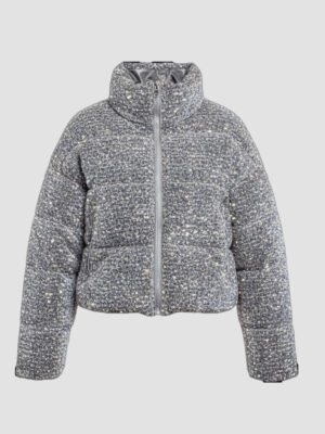 Fine sequined down jacket