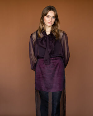 Organza two layers skirt