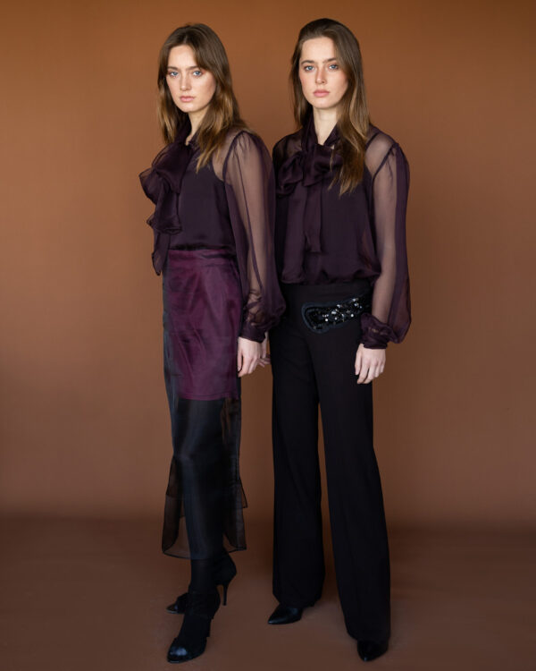 Organza two layers skirt