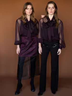 Organza two layers skirt