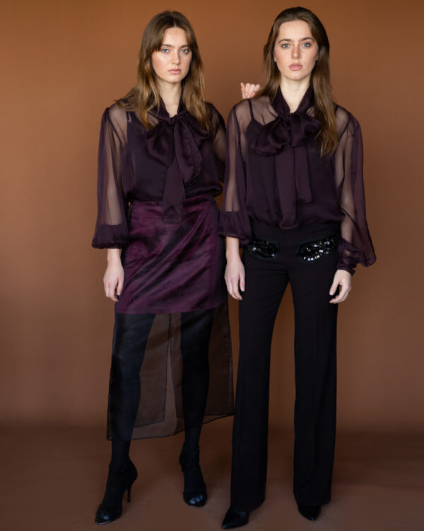 Organza two layers skirt