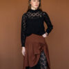 Skirt with lace