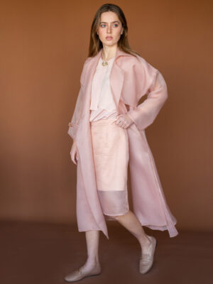 Skirt dusty rose organza