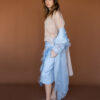 Skirt with feathers