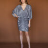 Silver sequin dress