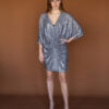 Silver sequin dress