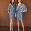 Silver sequin dress