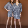 Silver sequin dress