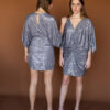 Silver sequin dress