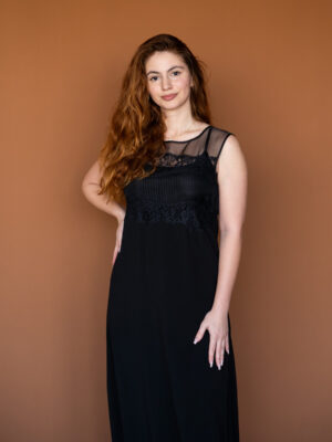 Twin Set long dress with lace