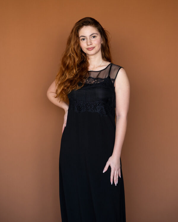 Twin Set long dress with lace