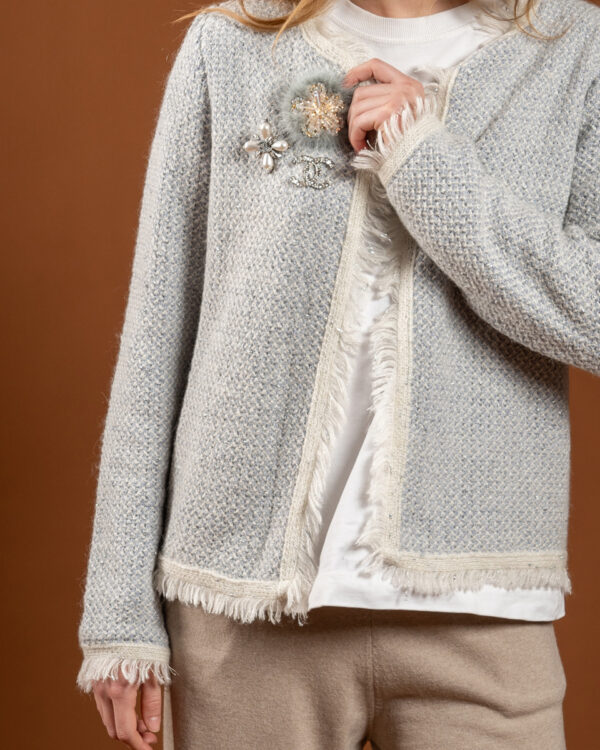 Cashmere short cardigan
