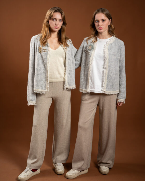 Cashmere short cardigan