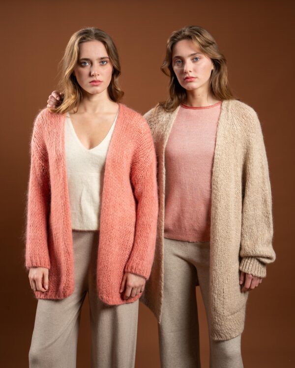 Mohair wool cardigan