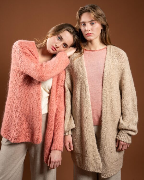 Mohair wool cardigan